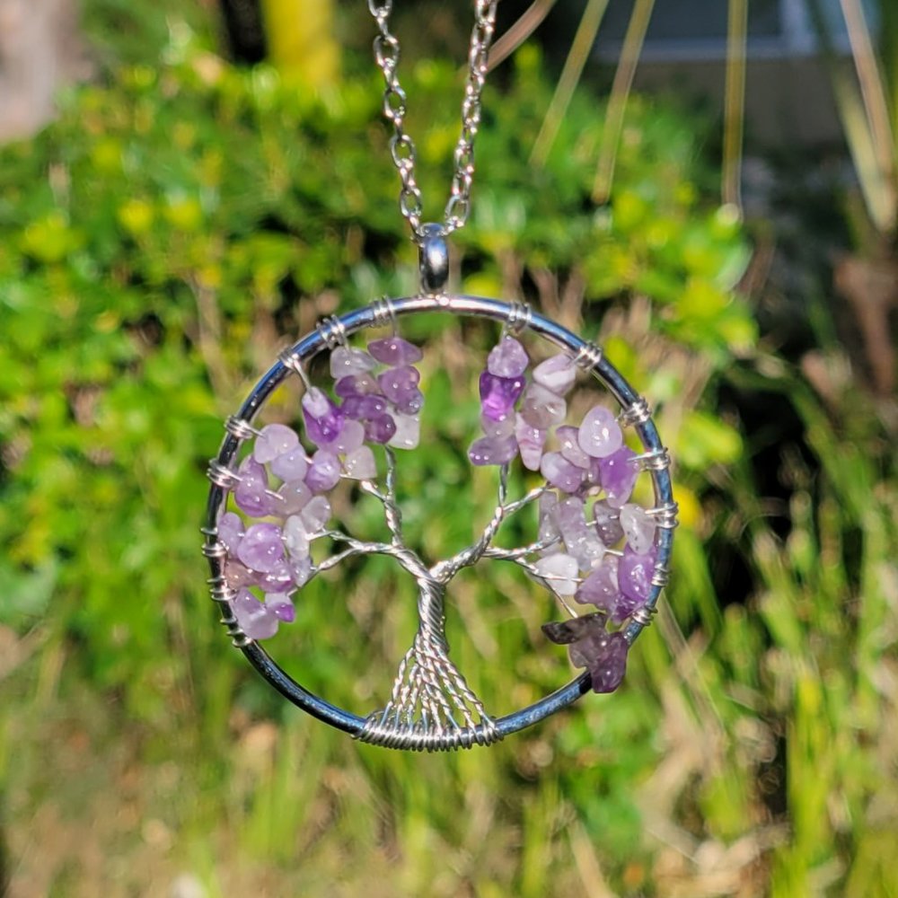 Amethyst Tree of Life Penant